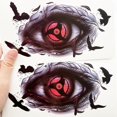thumbnail image 3 of Pegatinas de tatuaje de NARUTO, dibujos animados de anime, caleidoscopio, calcomanías de ojos de escritor, accesorios decorativos de larga duración para hombres y mujeres, regalo de cumpleaños, 3 of 4