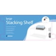 thumbnail image 6 of Whitmor Wire Grid Stacking Utility Shelf - Large - White -Closet or Garage Organizer Adult Use, 6 of 8