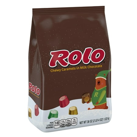 Rolo, Holiday Chewy Caramels in Milk Chocolate, 36 Oz