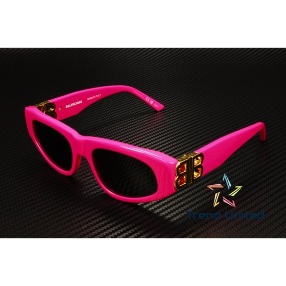 Balenciaga BB0095S 006 53mm Cat Eye Sunglasses Women's Pink
