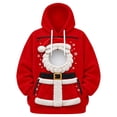 thumbnail image 2 of Pet Holder Hoodie,Christmas Oversized Hooded Sweatshirt with Front Carry Pocket for Small Cats and Dogs, Cozy Casual Long Sleeve Top, 2 of 5