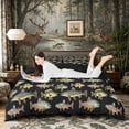 thumbnail image 3 of Meiyoeat Rustic Fish Print Duvet Cover Queen, Freshwater Animal Pattern Queen Bedding,3-Piece,No Comforter,Black Reversible, 3 of 6