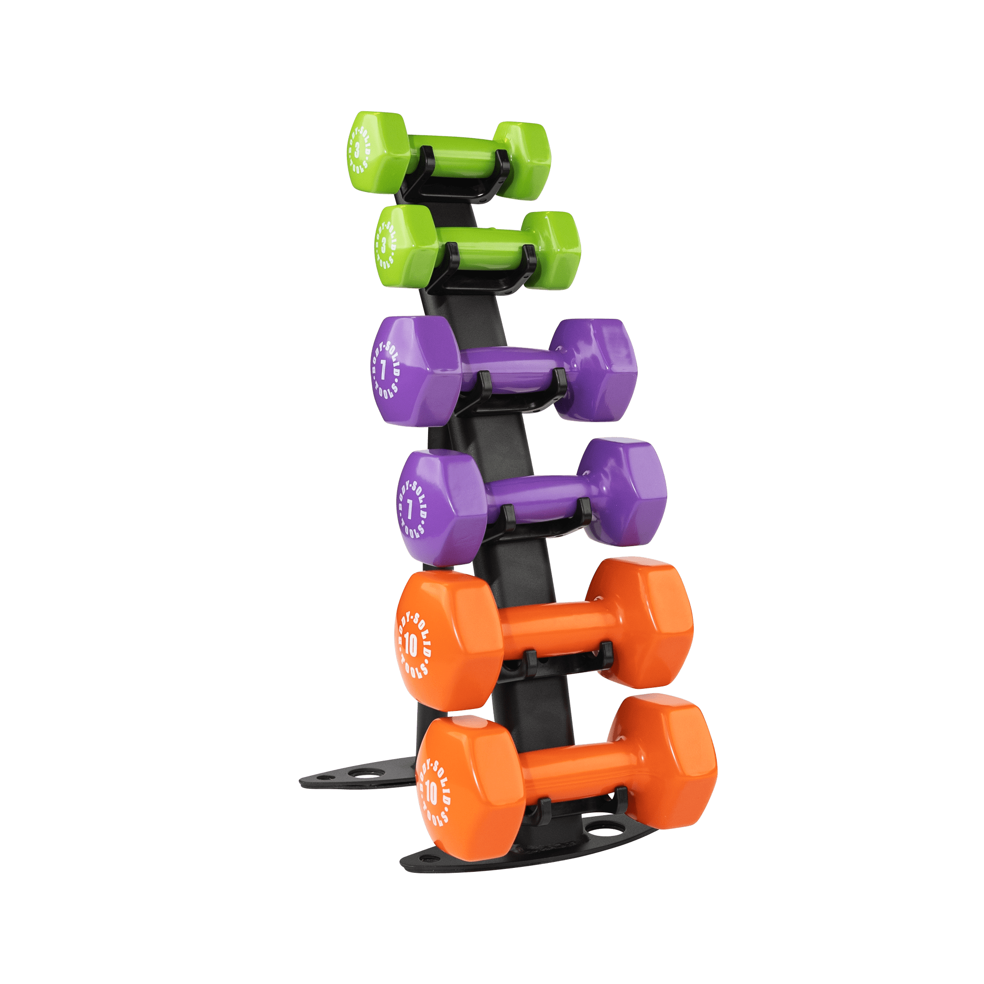 Body Solid GDR10B 3 Pair Dumbbell Rack