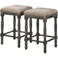 thumbnail image 1 of Best Master Furniture Eva 26" Wood Counter Stool in Gray (Set of 2), 1 of 1