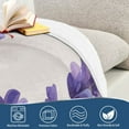 thumbnail image 4 of Yayeee Throw Blanket for Couch Soft Warm 60" x 80" Sofa Chair Bed Decoration, Lavender Pattern, 4 of 7