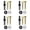 *4, variant on Drill to Angle Grinder Adapter Kit, Metal Conversion Rod with Tools for Converting Drills to Grinding, Cutting and Polishing Tools