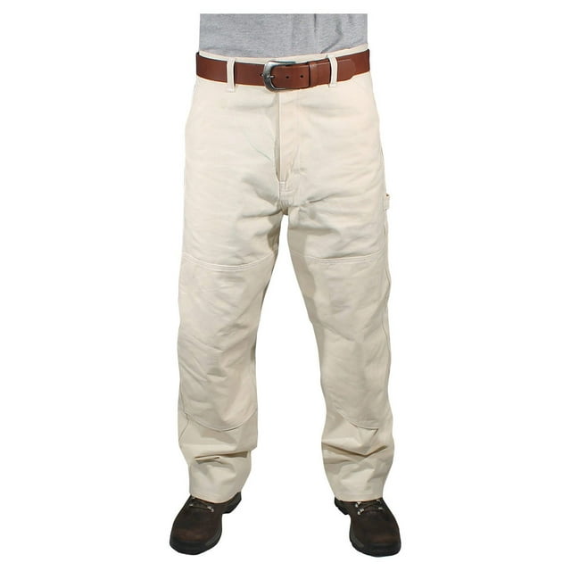 Rugged Blue Workwear Male Relaxed Fit Painters Pants Men Natural - 30x36