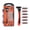 Orange, variant on Cutting Edge Rugged Men’s 3-Blade Manual Razor with 6 Refill Cartridges, Pivoting Head, Moisturizing Strip, Stainless Steel Blades and Non-Slip Handle, Blue