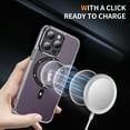 thumbnail image 4 of Decase Magnetic Case for iPhone 11 Pro Max,Compatible with Mag-safe,Military-Grade Protection,Slim Stylish Non-Yellowing Shockproof Case for iPhone 11 Pro Max,Clear Anti-Scratch Back Cover,Black, 4 of 8