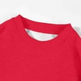 thumbnail image 4 of Ltctricy Unisex Boys Girls' Crew Neck Sweatshirts Fleece Lined Long Sleeve Pullover Sweater Tops Children Fall Winter Clothes(Red,7-8 Years), 4 of 5