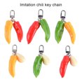 thumbnail image 2 of Jumpingount Cadena anillo moda Chilli puerta de casa llavero titular portátil bolso billetera colgante joyería mujer hombre Accesorios de disfraces Amarillo Jumpingount AP014271-04, 2 of 6