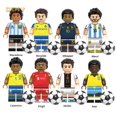thumbnail image 2 of Jugador De Fútbol De 3 Estrellas Messi Mbappe Maradona Pele Casemiro Muller Van Dijk Ronaldo Mini Figuras De Bloque De Construcción Gao Jinjia unisex, 2 of 2