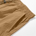 thumbnail image 6 of FRSASU Men's Summer Shorts Bermuda Athletic Stretch Sport Wear Drawstring Soft Cargo Gym Pants Casual Comfy Beach Shorts Coffee, 6 of 8