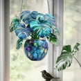 thumbnail image 5 of Hanging Stained Acrylic for Windows,Monstera Plant Acrylic Window Hanging,Colorful Plant Pot Hanging Decor,Indoor Room Wall Hanging Ornament,Window Art Hanging for Home Plant Lovers, 5 of 6