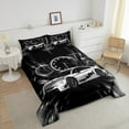 thumbnail image 4 of Erosebridal Sports Car Comforter Black White Race Car Bedding Set Extreme Speed Sports Theme Comforter Set Cool Luxury Car Decor Quilt Set with 1 Pillowcase 2Pcs Bedding Twin, 4 of 5