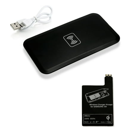 Qi Wireless Charger Charging Pad Receiver Kit For Samsung Galaxy