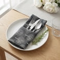thumbnail image 4 of REGALWOVEN 6 Pack Cloth Napkins, Cotton Washable and Reusable Table Dinner Napkins for Restaurant Blue 16x12inch, 4 of 6