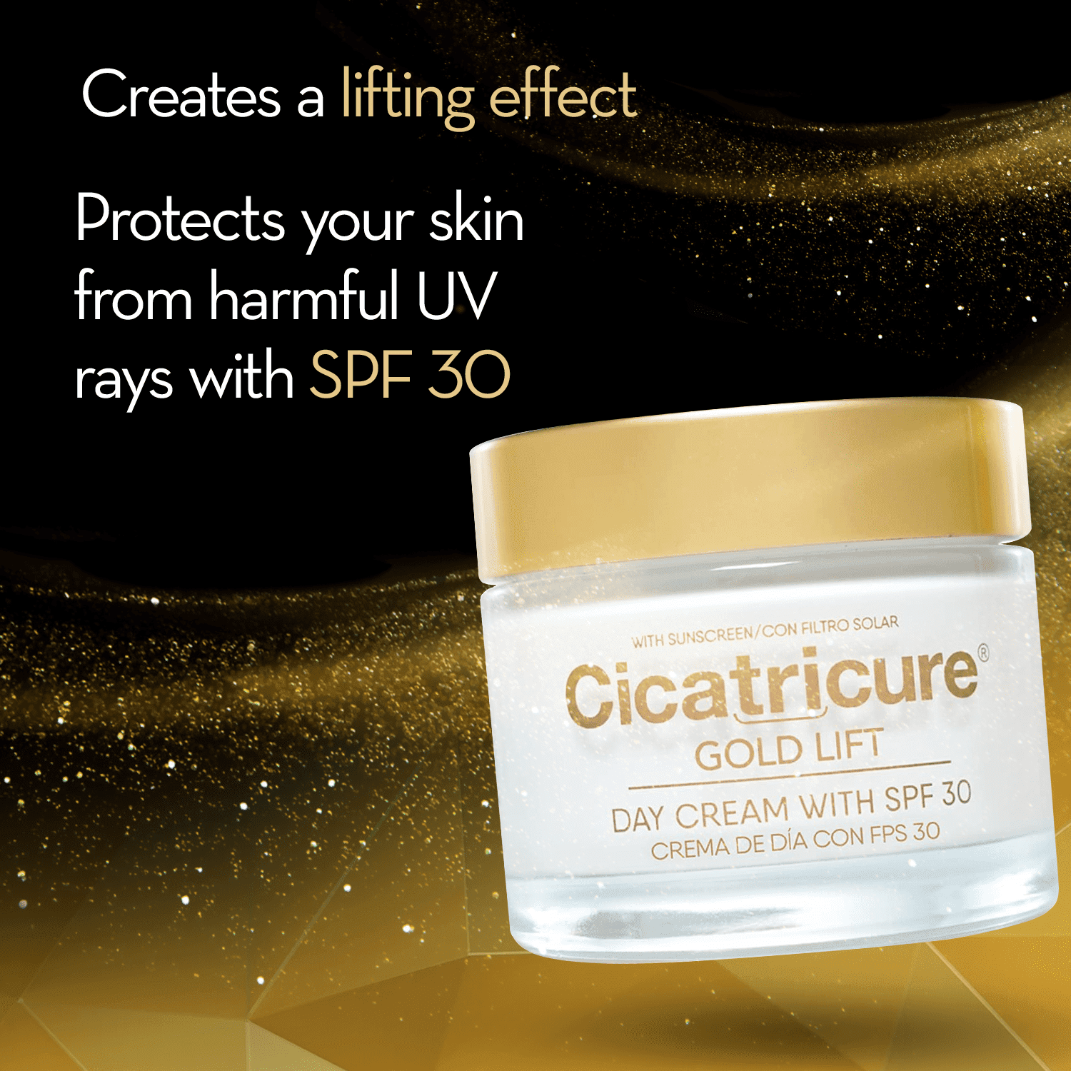 Cicatricure Gold Lift Day Cream, Anti Aging Face Moisturizer with SPF 30, 1.7 fl oz ( 3 Pack )