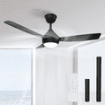 thumbnail image 2 of Ventilador De Techo 106cm Con Luz Led Regulable, 3 Aspas Snap-on, Silencioso Ventilador Techo Xtellar negro, 2 of 4