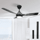 thumbnail image 2 of Ventilador De Techo 106cm Con Luz Led Regulable, 3 Aspas Snap-on, Silencioso Ventilador Techo Xtellar negro, 2 of 4