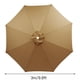 thumbnail image 2 of Funda de repuesto para sombrilla beige de 8 varillas, repelente al agua 3M, protección UV, para uso en exteriores, 2 of 5