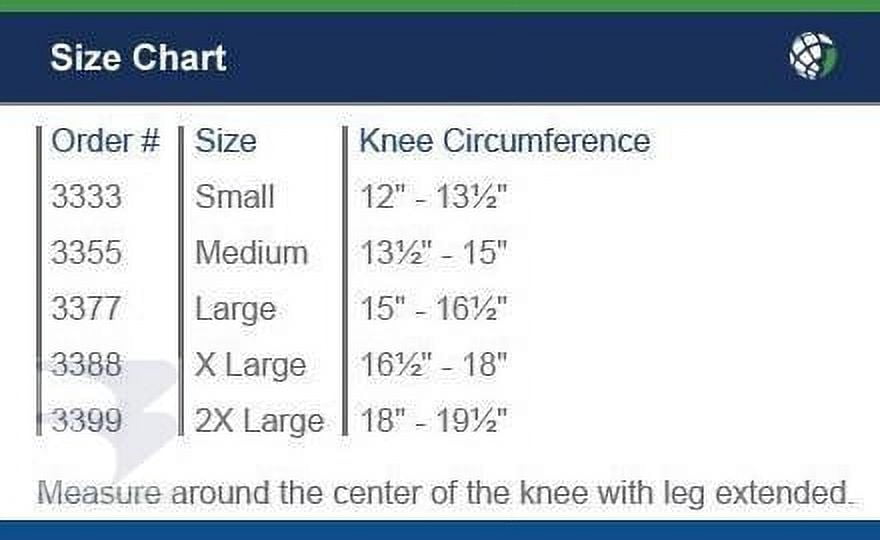 Advanced Orthopaedics 3388 Visco - Gel Silicone Knee Brace - Extra Large