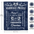 thumbnail image 6 of Marriage Prayer, Wedding Gifts for Newlyweds, Marriage Prayer Wedding Gifts 50" x 60" Blankets, Engagement Gifts for Couples Christian Religious Prayer Quote, Bridal Shower Gifts, 6 of 6