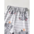 thumbnail image 5 of Toddler Infant Baby Boy Clothes Elephant Style Long Sleeve Hoodies + Long Pants Fall Winter Outfits Set Gray 12-18 Months, 5 of 6