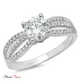 thumbnail image 6 of 1.27 ct Brilliant Round Cut Real Genuine Natural Diamond SI1-SI2 I-J 18K White Gold Promise Wedding Statement Engagement Designer Ring size 6, 6 of 7