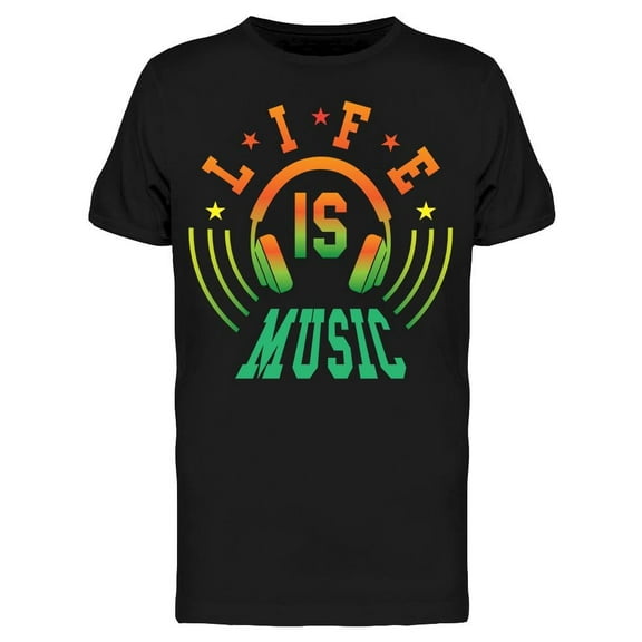 Life Is Music Headphones Men's T-shirt