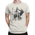 thumbnail image 2 of Be Wild Elk Graphic Men's Off White T-Shirt, 2 of 3