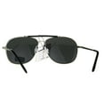 thumbnail image 4 of Mens Air Force Rectangular Police Flat Top Pilots Sunglasses Silver Black, 4 of 4