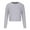 Gray, variant on Babysbule Women's Fashion Sweater Fashion Women's Fashion And Winter Casual Round Neck Sleeve Solid Color Sweater Tops Blouse