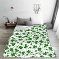 thumbnail image 3 of Yiaed St Patrick's Day4 Pattern Fleece Throw Blanket,Fleece Throw Blankets for Couch & Bed All Season Use -40"x30", 3 of 4