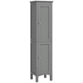 thumbnail image 1 of kleankin Bathroom Tall Storage Cabinet with Adjustable Shelves, Grey, 1 of 10