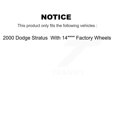 thumbnail image 2 of Transit Auto Rear Disc Brake Rotors and Ceramic Pads Kit for Car 2000 Dodge Stratus with 14" Factory Wheels K8T-101765, 2 of 11