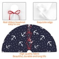 thumbnail image 4 of Picia Anchor Print Christmas Tree Skirt , Christmas Tree Skirt Ornaments for Merry Christmas Holiday Party Decorations Indoor Outdoor-36", 4 of 7