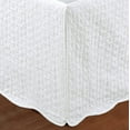 Cozy Line Home Fashions Solid White Matelasse Bed Skirt, Dust Ruffle
