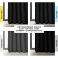 thumbnail image 3 of Half Price Drapes Signature Warm Black Velvet Blackout Curtains For Bedrooms (1 Panel), 50WX 120L, 3 of 12
