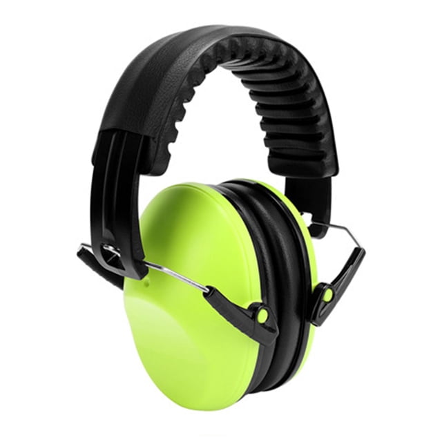 Orejeras con cancelación de ruido, protección auditiva, auriculares portátiles plegables con reducción de ruido para construcción, oficina y dormir. verde