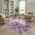 thumbnail image 2 of ODIKA Fluffy Fuzzy Pink Cloudy Distribution Balanced Abstract Flow Non-Slip Chair-Friendly for Home Office, Gaming Room, Under Desk, 2 of 7