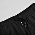 thumbnail image 6 of kamemir Baseball&nbsp;Pants Mens Casual Pants Drawstring Elastic Waist Baggy Sweatpants with Pockets (Black,4XL), 6 of 6