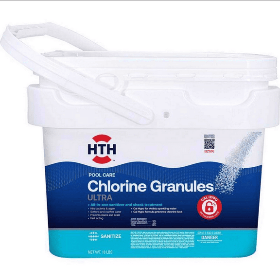 HTH Ultimate Mineral Brilliance Granules for Swimming Pools, 18 lb