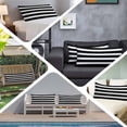 thumbnail image 6 of Black Striped Body Pillow Covers, Modern Simple Monochrome Geometric White Soft Throw Pillow Cases with Invisible Zipper, Decorative Pillowcase Pillows Protectors for Sofa Bed Couchair 20"x54", 6 of 9