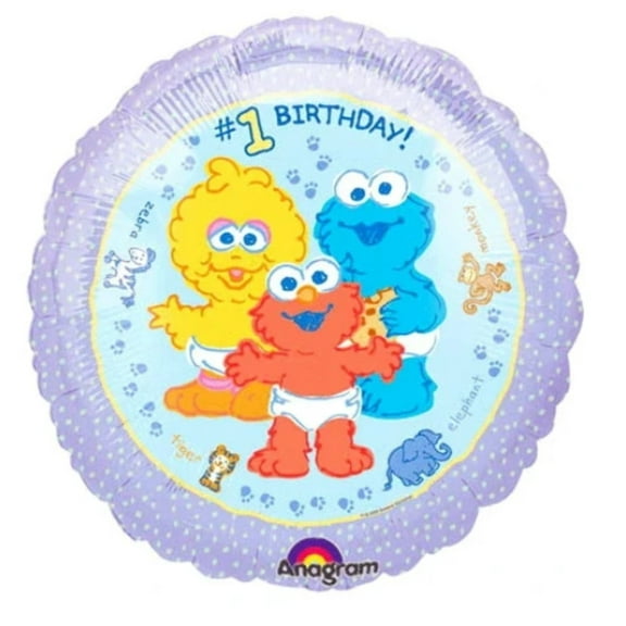 18′ Baby ELMO, Big BIRD, COOKIE Monster 1ST Birthday Balloon • Party Supplies Decorations Foil Mylar Balloon