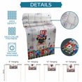 thumbnail image 6 of 4th of July Table Runner 108 Inches, Independence Day Patriotic Flowers Dogs Grey Bed Runner Dresser Scarves Tabletop for Indoor Outdoor Parties/Ceremony/Banquet, 13"x 108", 6 of 9
