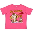 thumbnail image 3 of Inktastic My Grandma Loves Me Monkey Boys or Girls Toddler T-Shirt, 3 of 5