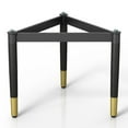 thumbnail image 4 of Furniture of America Modu Solid Wood Black Indoor Coffee Table Base Legs, 4 of 18