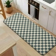 thumbnail image 5 of Navy and Beige Checkerboard Pattern Kitchen Rug Mat,Kitchen Runner Rugs Non Skid Washable,Decorative Kitchen Floor Mats for Kitchen,Sink,Laundry,17"x47.2", 5 of 7