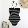 thumbnail image 7 of Clearance Swimsuits for Women Plus Size Bikini with Full Coverage Bottom Cute One Piece Swimsuit for Women Women's Summer Swimsuit Black Skirted One Piece Swimsuit, 7 of 7